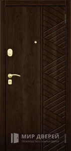 Стальная дверь с панелью №162 внешняя - фото