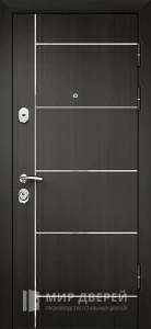 Железная дверь в дом из бруса №21 внешняя - фото