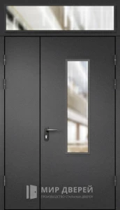 Металлическая дверь для подъезда №19 внешняя - фото